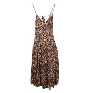 ILLA ILLA Autumn Leaves Maxi Dress with pockets